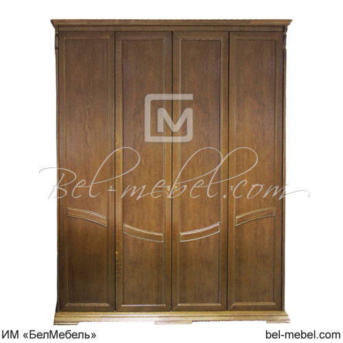 Шкаф для одежды "Лика" 4-х дв. без зеркала ММ-137-01/04Б