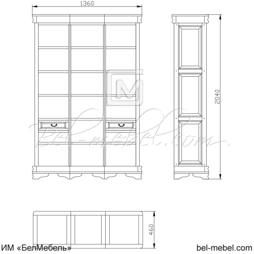 Стеллаж "Маэстро" СКМ-002-23