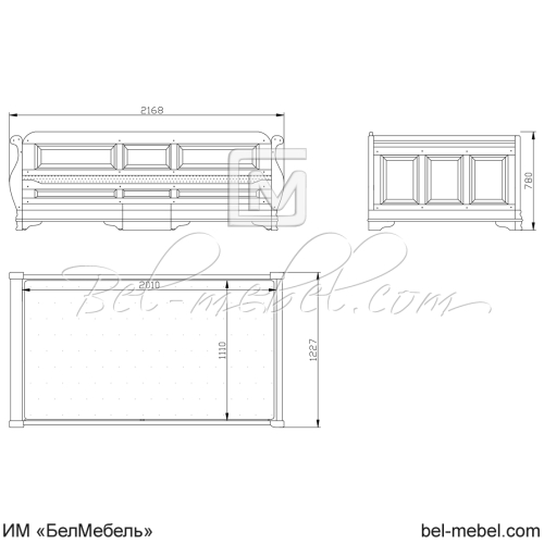 Тахта "Маэстро" СКМ-002-70/1100
