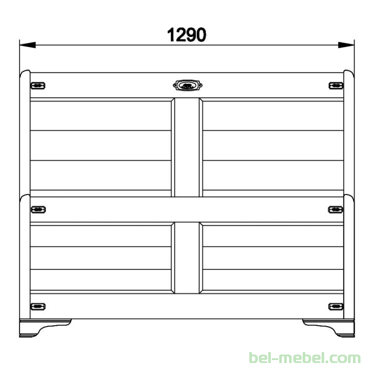 Кровать "Марина" 120 СКМ-001-11