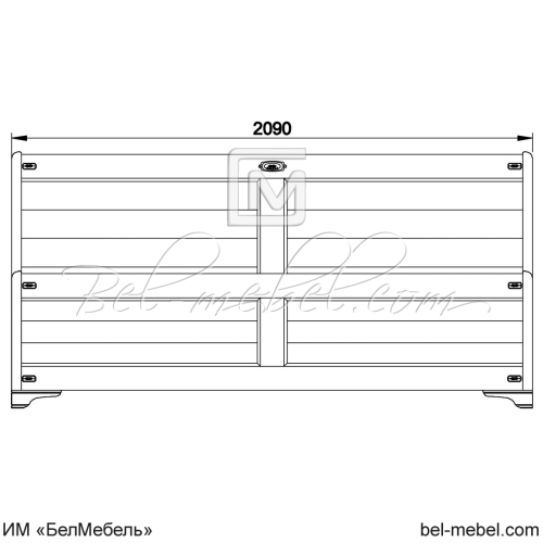 Кровать "Марина" 200 СКМ-001-11