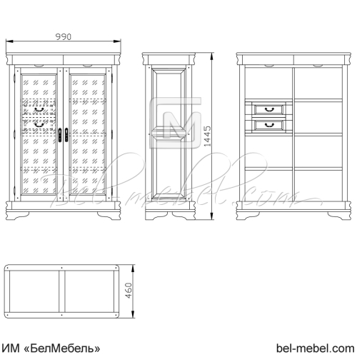 Стеллаж "Маэстро" СКМ-002-62