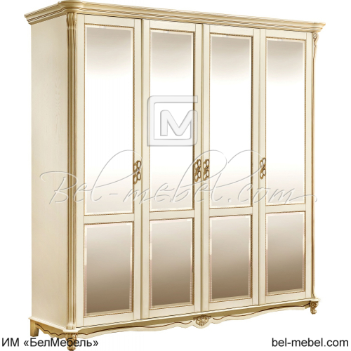 Шкаф для одежды 4д "Алези" П1.350.1.15