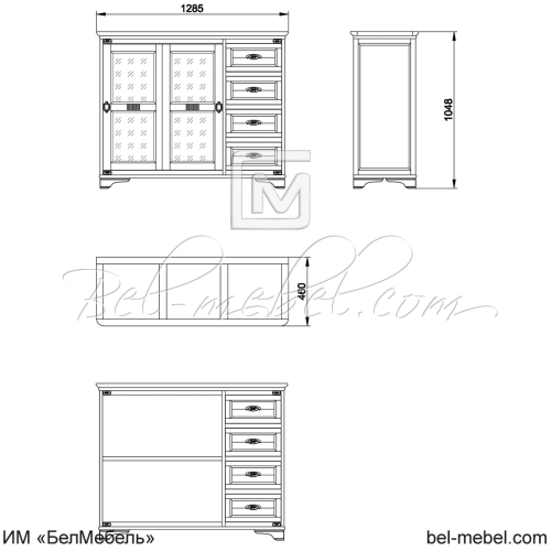 Тумба "Марина" эскиз 21