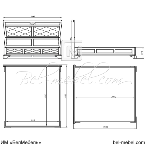 Кровать "Софи" СКМ-004-22/1800