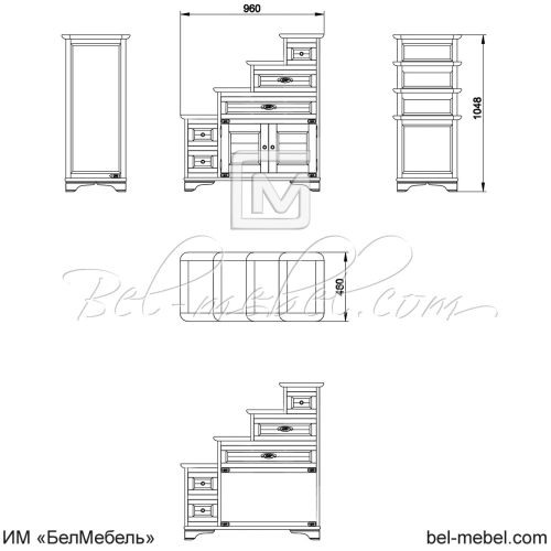 Тумба "Марина" эскиз 10
