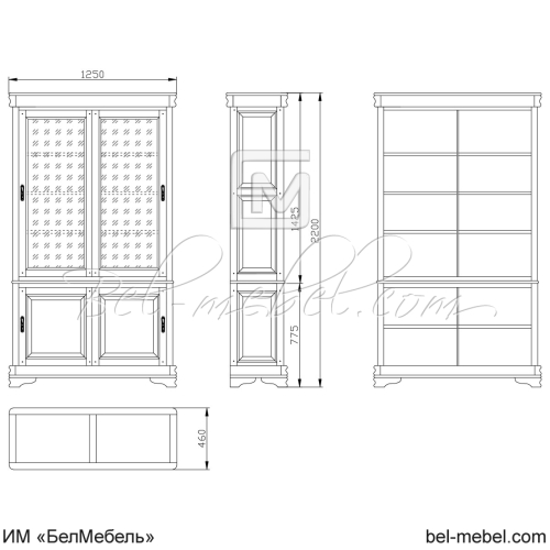 Шкаф для книг "Маэстро" СКМ-002-27