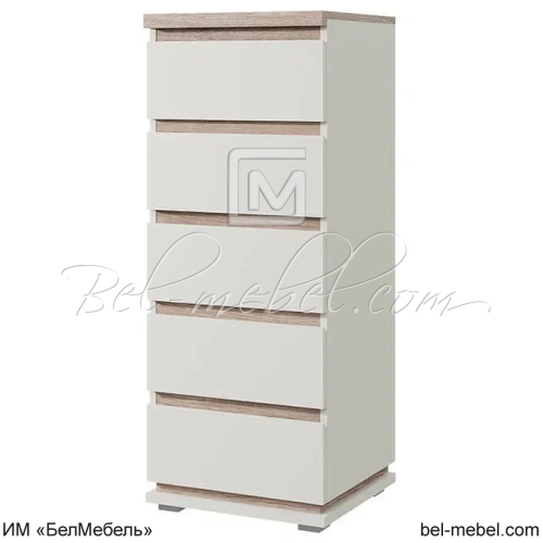 LIMA, Комод 5S Персидский жемчуг_Дуб Мадура