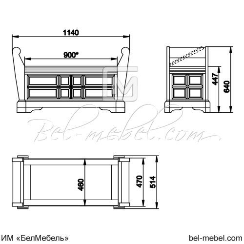 Банкетка "Сальвина" СКМ-003-87