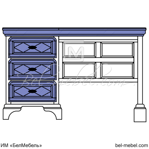 Стол письменный эскиз 104