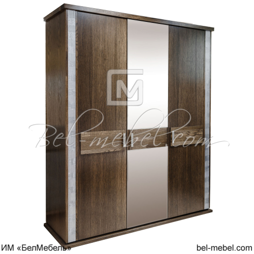 Шкаф для одежды Тунис П 344.01 Венге с себрением