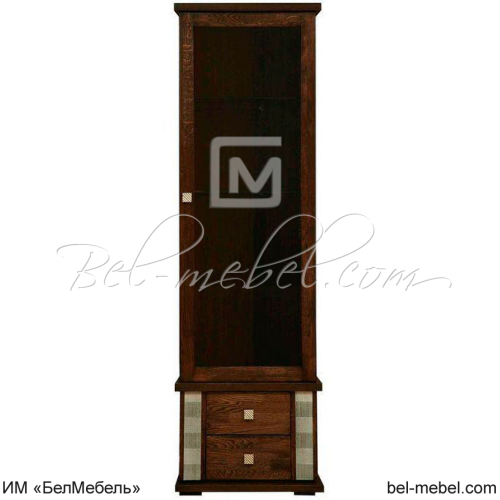 Шкаф с витриной "Тунис 1" П 343.01Ш Шкаф с витриной "Тунис 1" П 343.01Ш