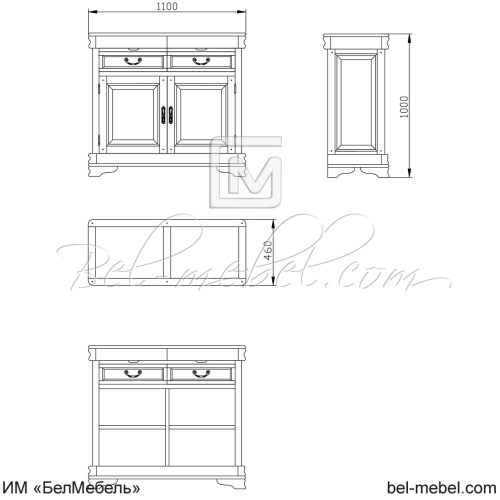 Тумба "Маэстро" эскиз 3