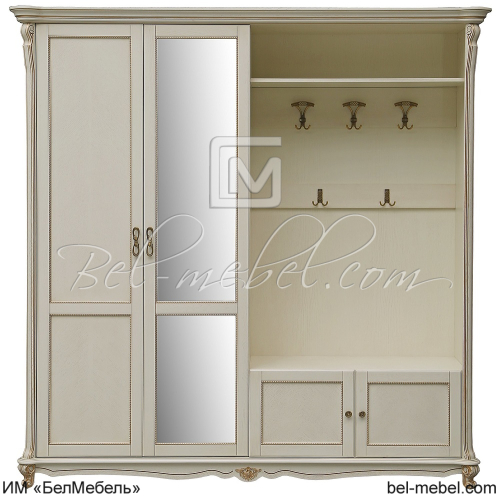 Шкаф комбинированный 4д "Алези" П1.350.3.12