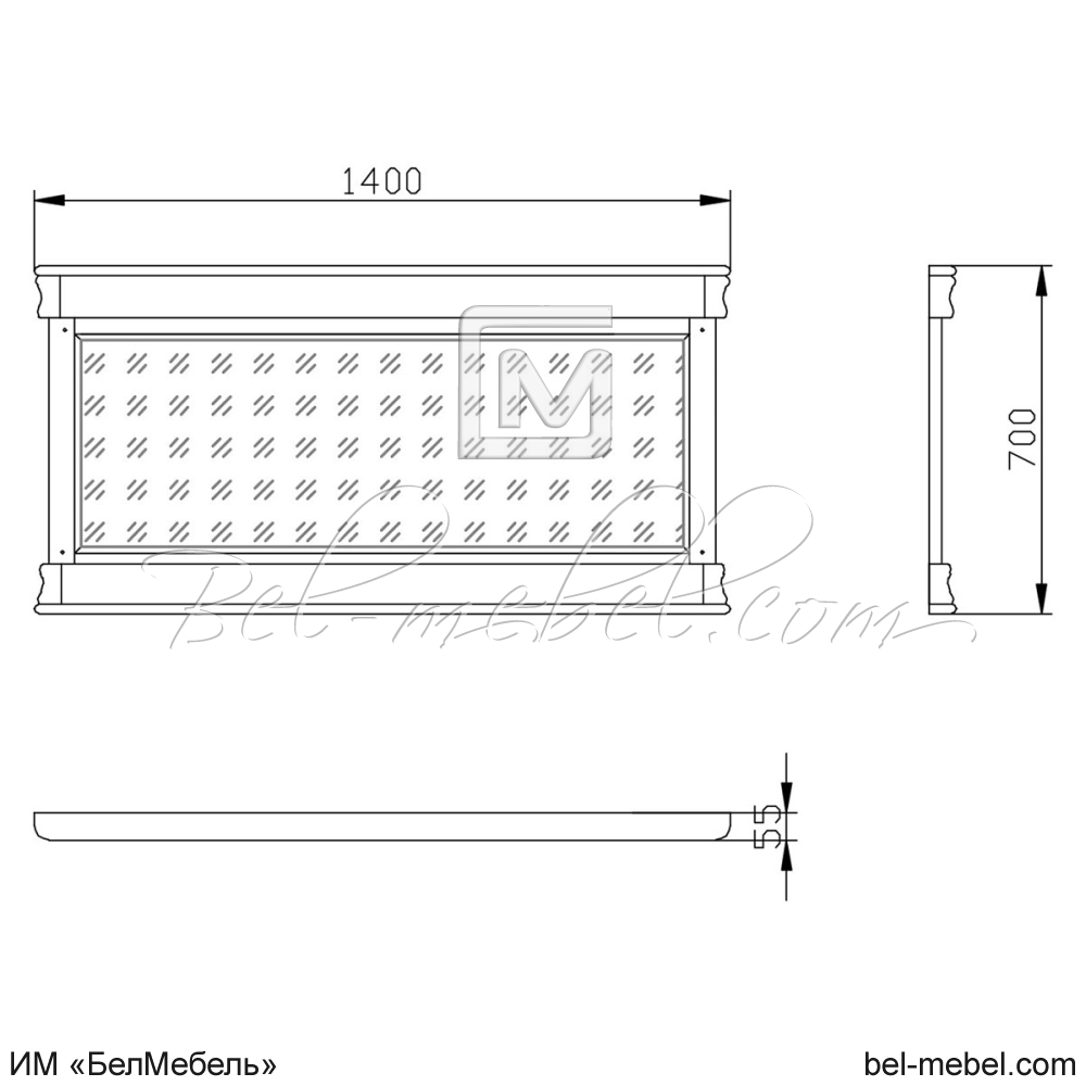 Зеркало "Маэстро" эскиз 54