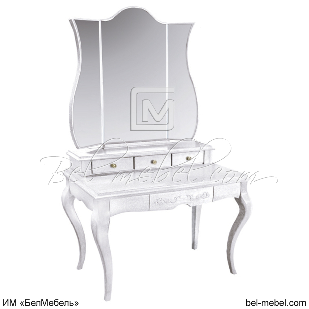 Стол туалетный "Соната" с зеркалом ММ-283-06