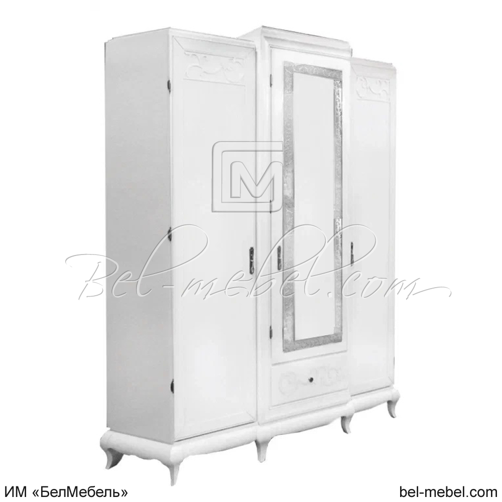 Шкаф для одежды "Соната" 3-х дв. с зеркалом ММ-283-01/03