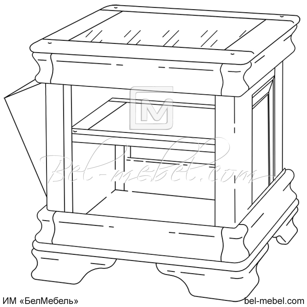 Стол журнальный "Маэстро" эскиз 128