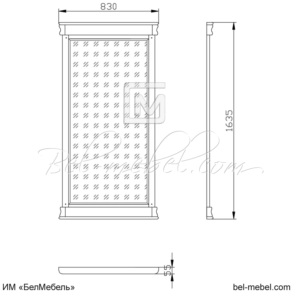 Зеркало "Маэстро" эскиз 52