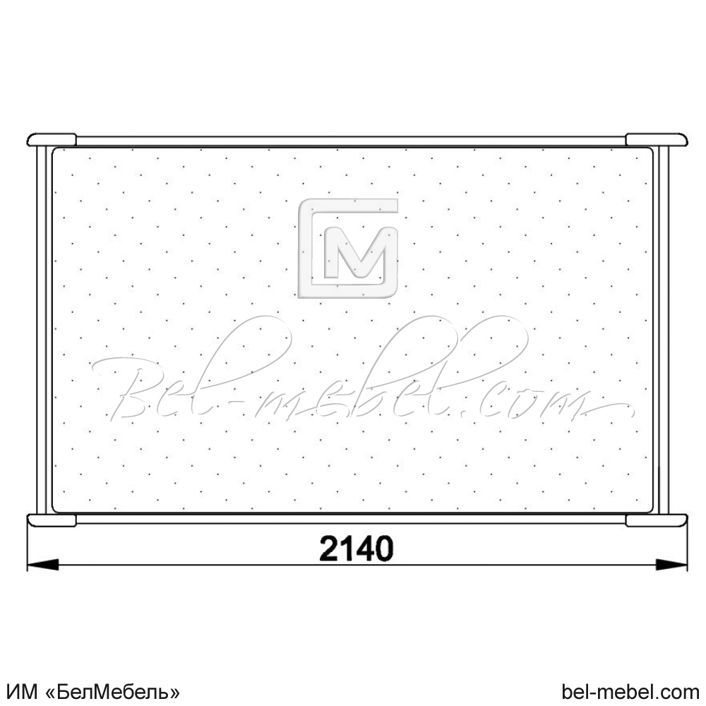 Кровать "Марина" 200 Н (2 разных ящика справа) эскиз 36