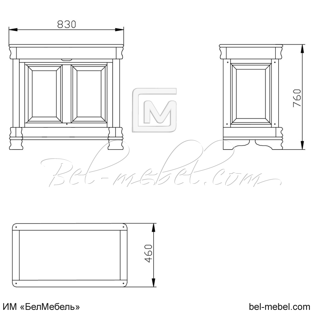 Стол туалетный "Маэстро" эскиз 119