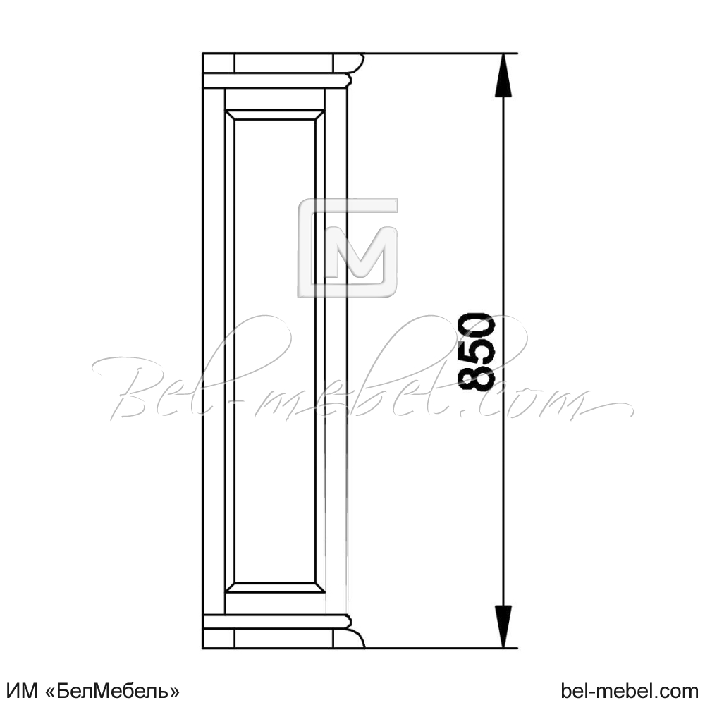 Шкаф настенный "Марина" эскиз 77