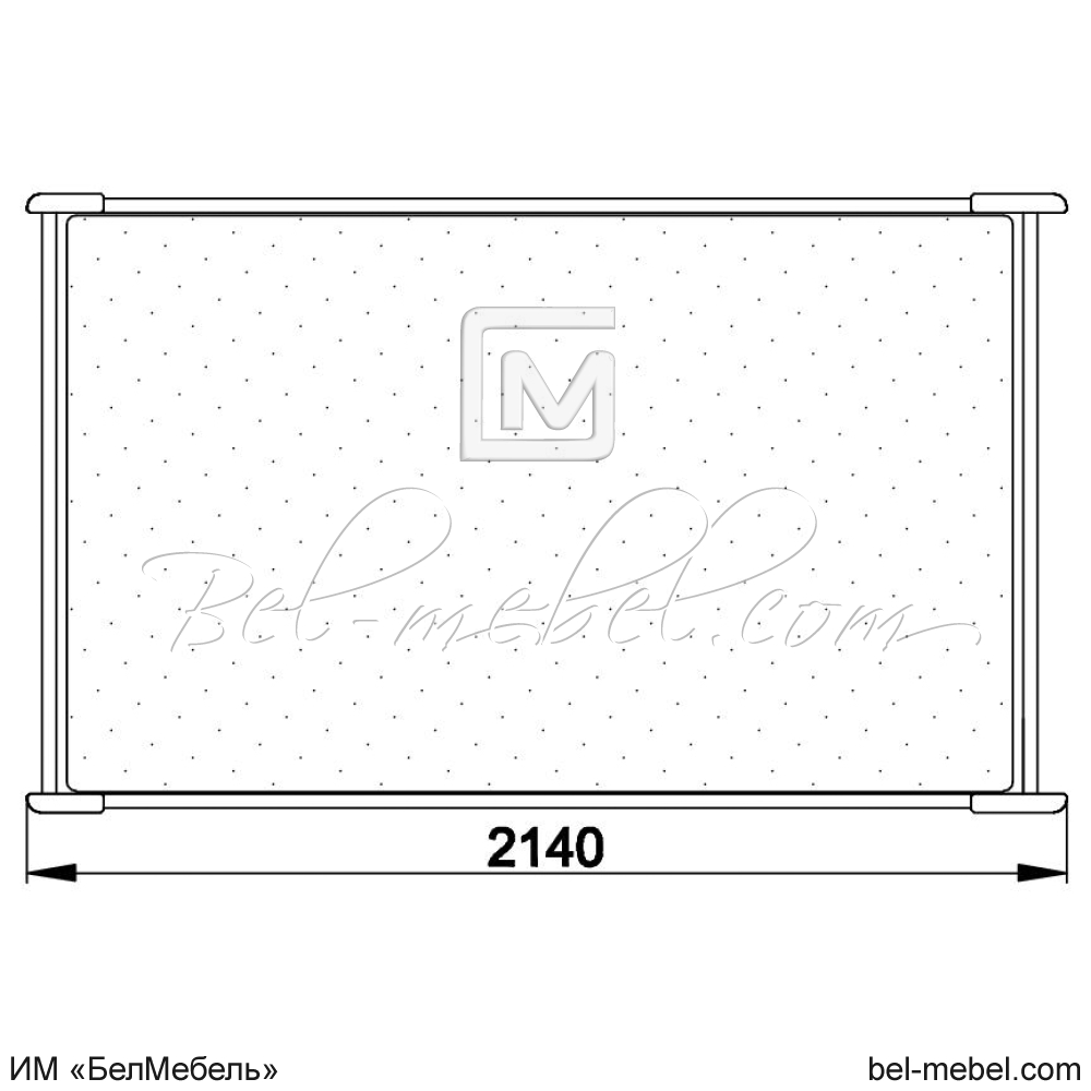 Кровать "Марина" 140 Н (2 разных ящика слева) эскиз 35