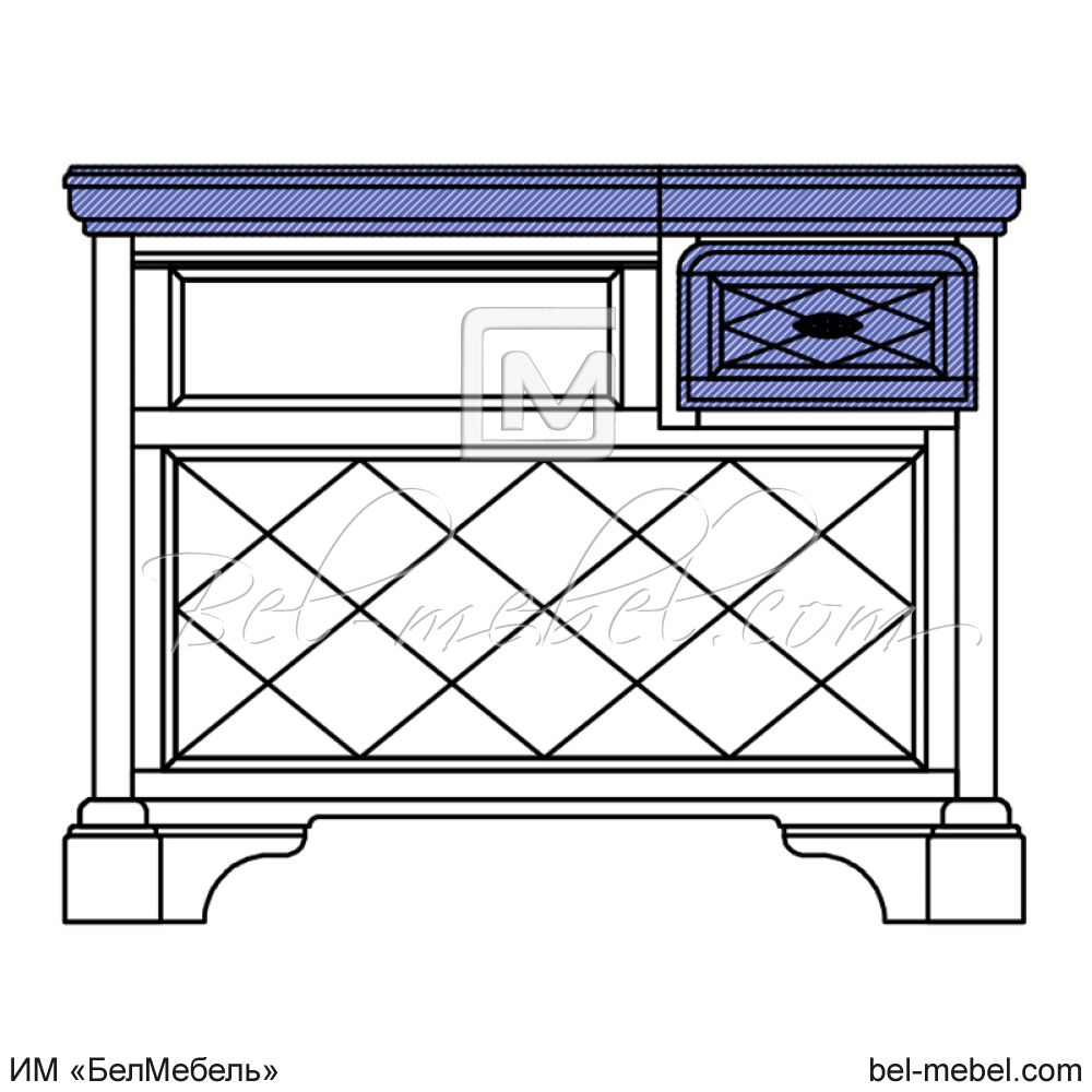 Стол туалетный "Софи" эскиз 125