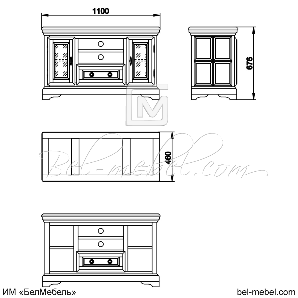 Тумба под ТВ "Сальвина" эскиз 11 