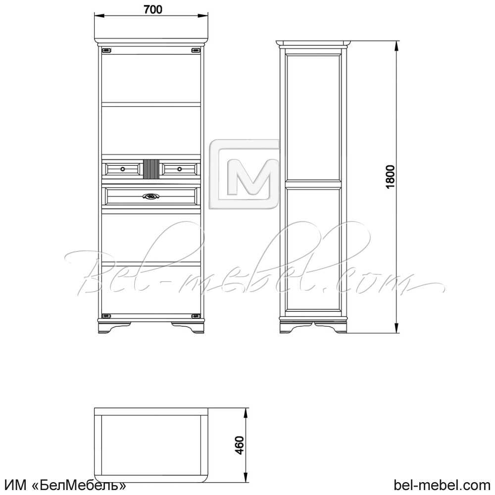Стеллаж "Марина" эскиз 169
