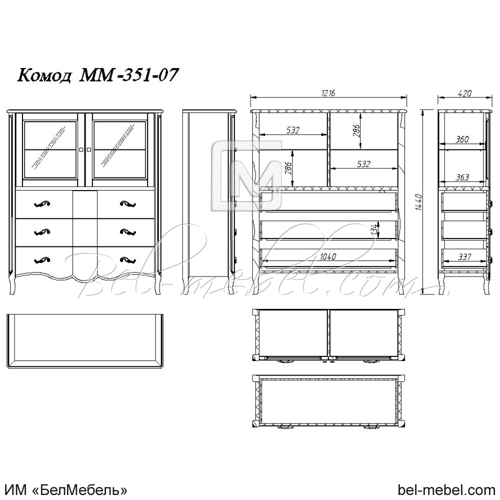 Комод "Лаура" ММ-351-07
