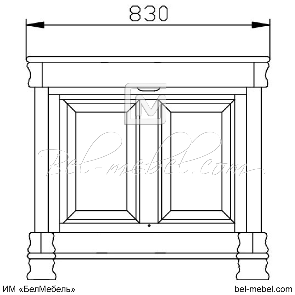 Стол туалетный "Маэстро" эскиз 119