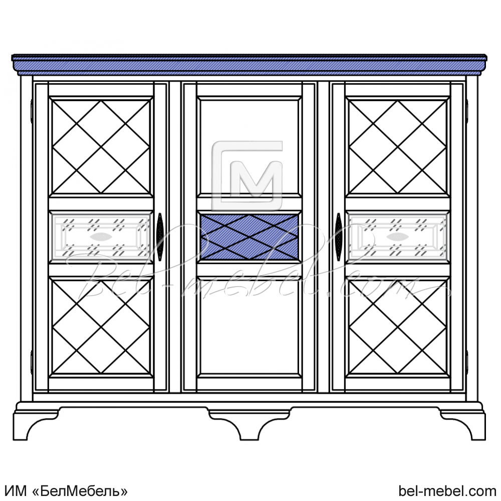 Шкаф комбинированный "Софи" эскиз 121