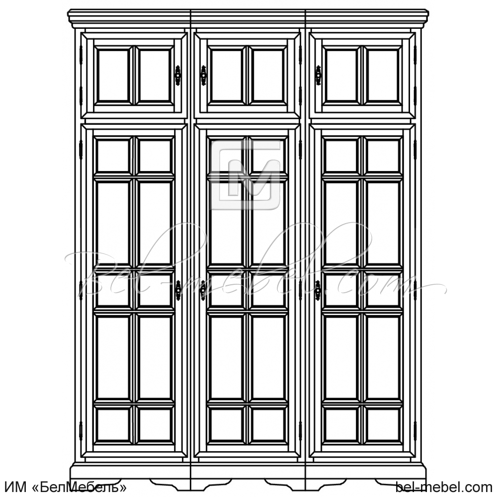 Шкаф для одежды "Сальвина" эскиз 39