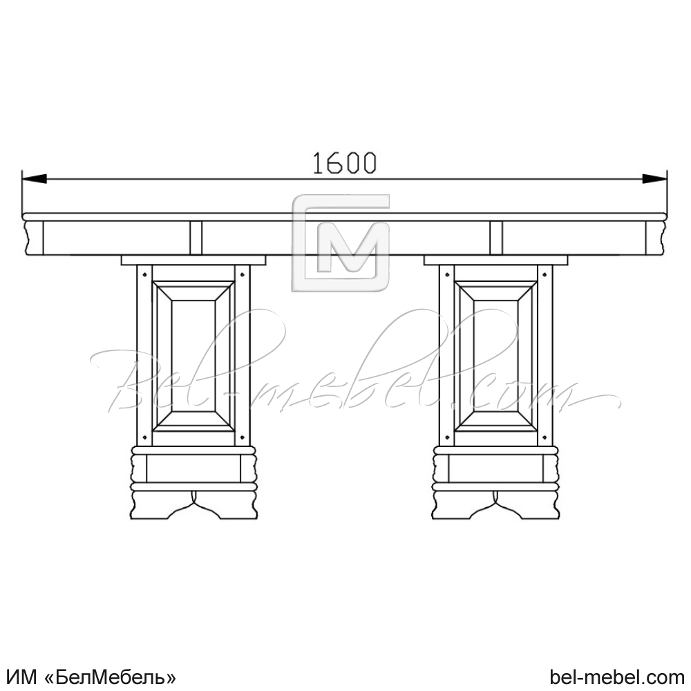 Стол обеденный "Маэстро" эскиз 198