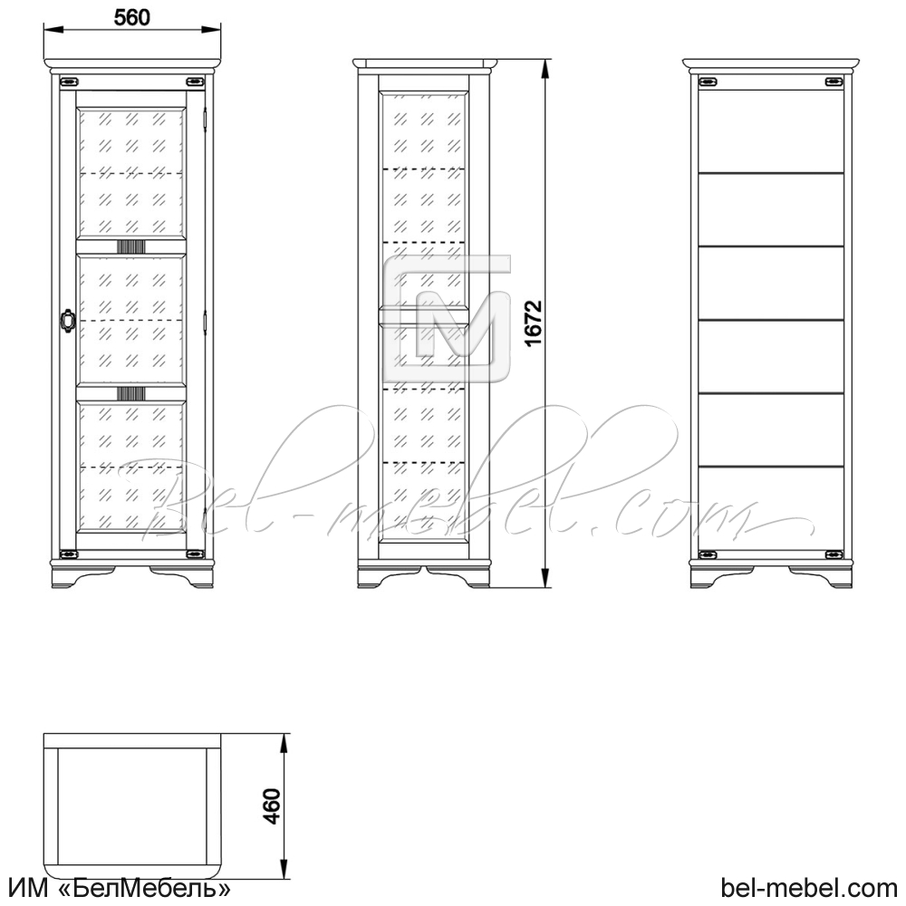 Витрина "Марина" эскиз 120