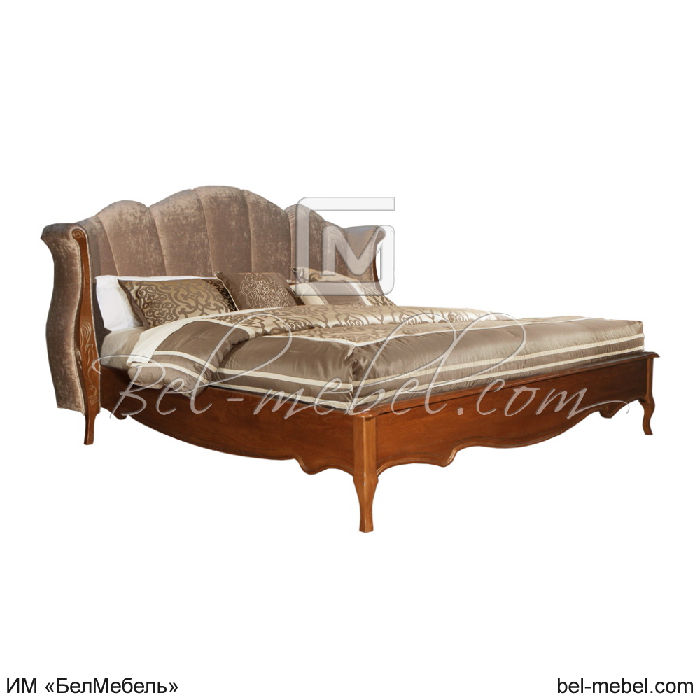 Кровать с мягким изголовьем "Трио" 160 ММ-277-02/16Б-2