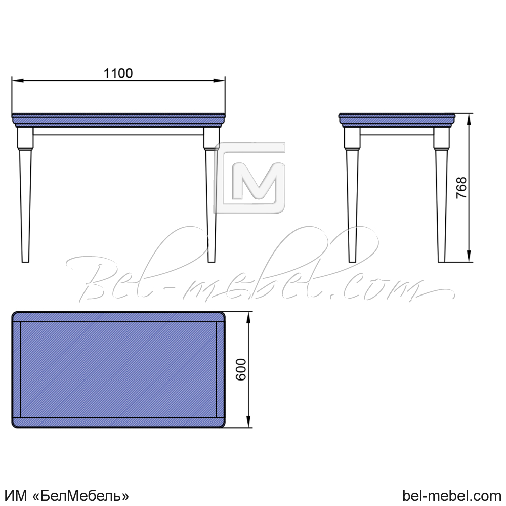Стол обеденный "Софи" эскиз 86