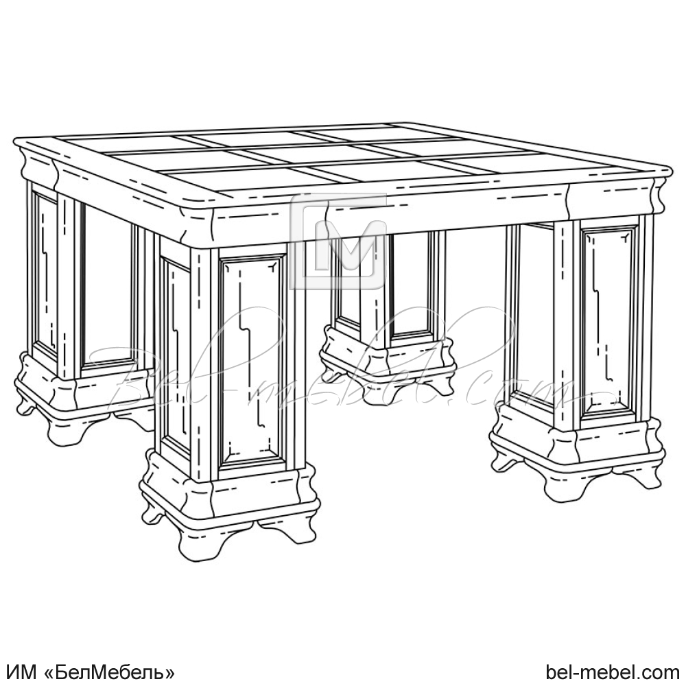 Стол игральный "Маэстро" эскиз 203