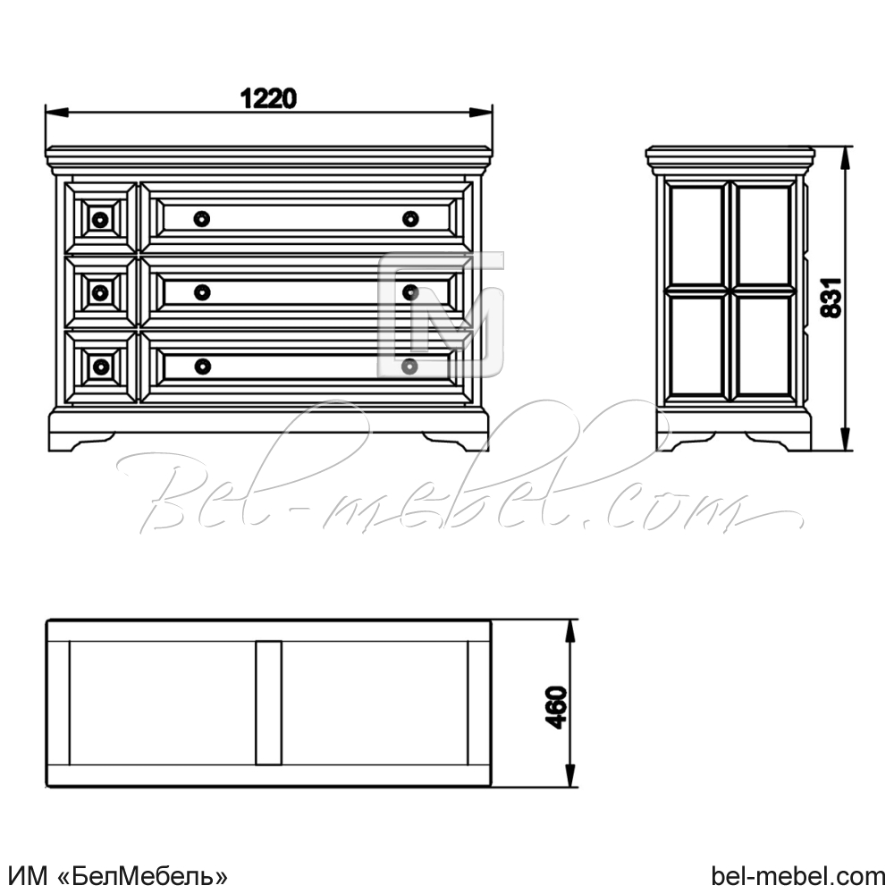 Комод "Сальвина" эскиз 19