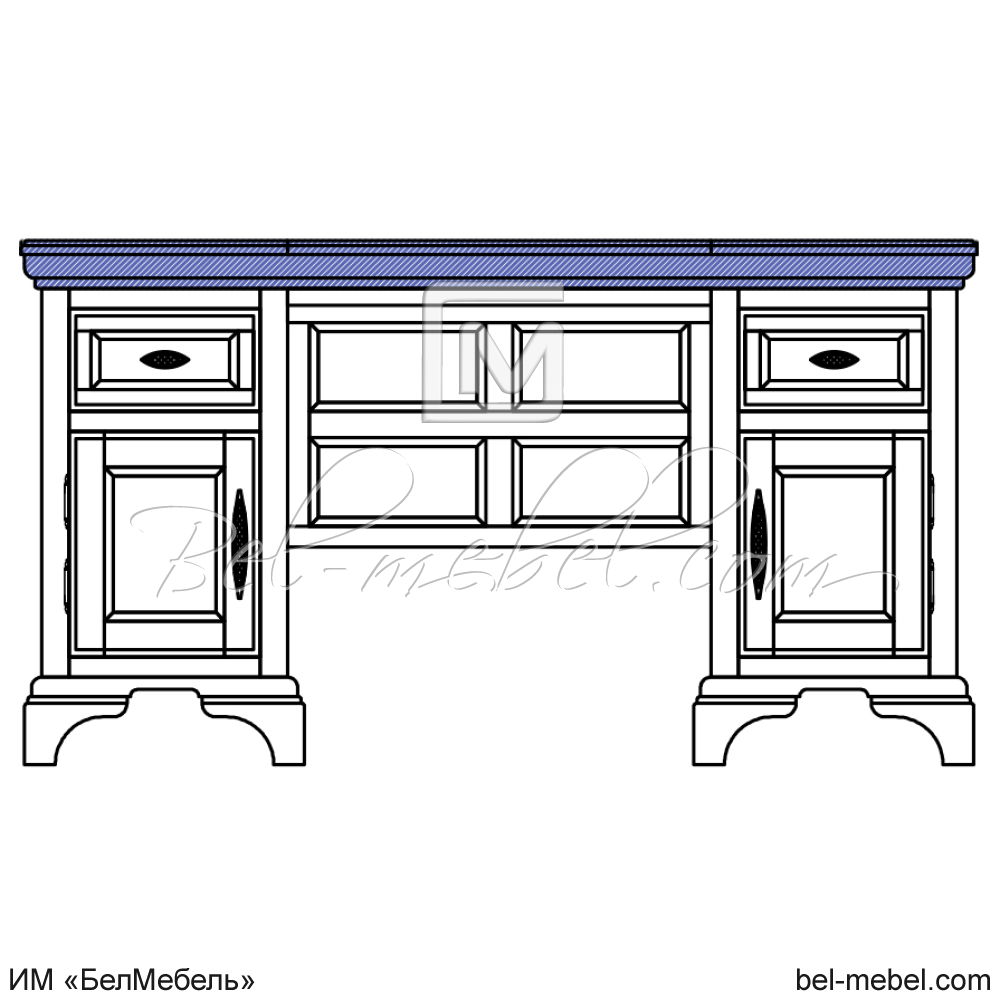 Стол письменный "Софи" эскиз 102