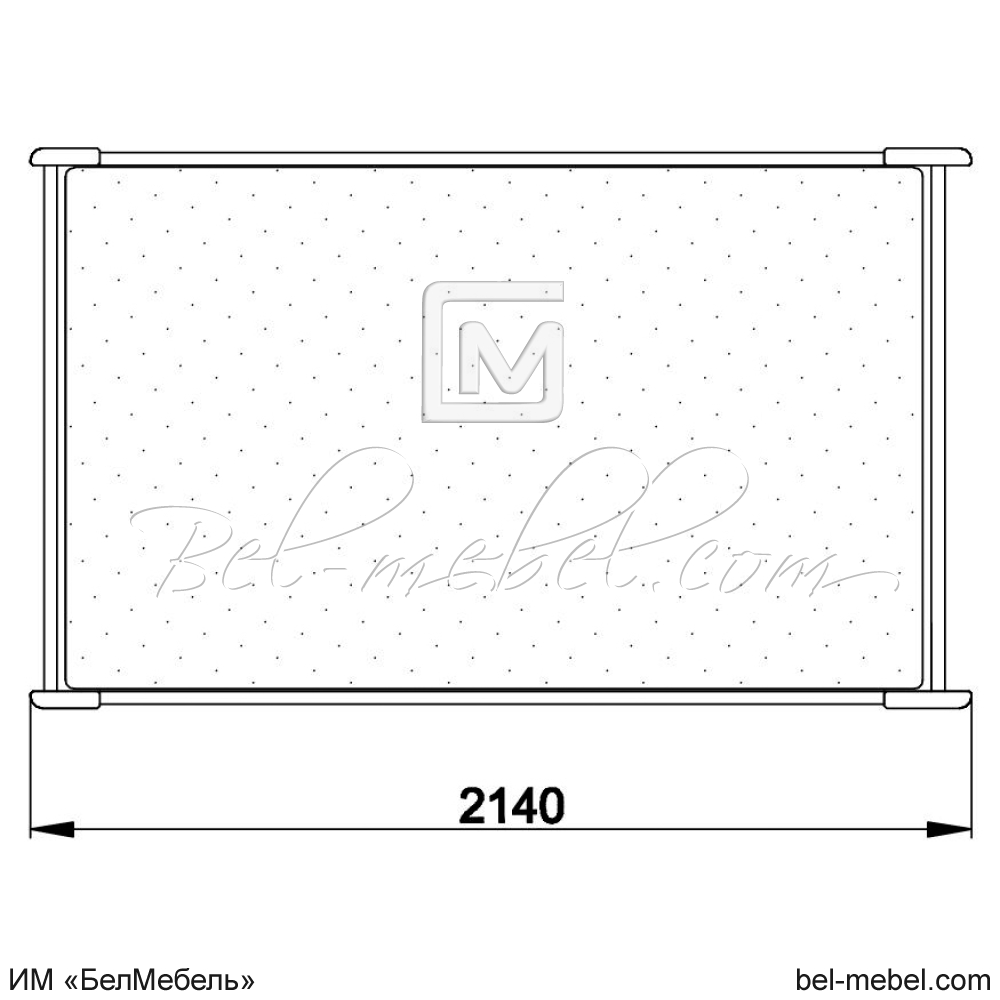 Кровать "Марина" 180 Н (2 ящика слева) эскиз 33