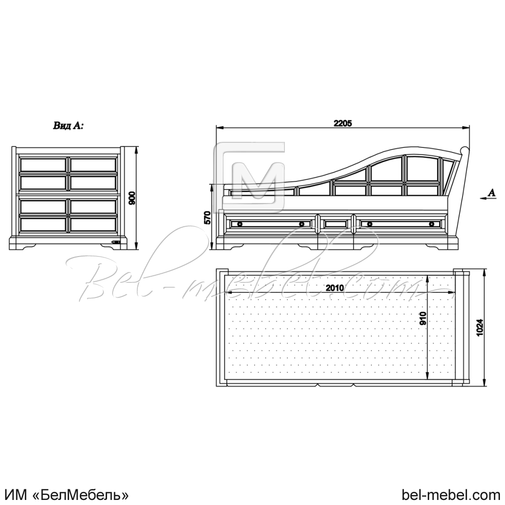 Тахта "Сальвина" СКМ-003-80П (900) с под. механизмом