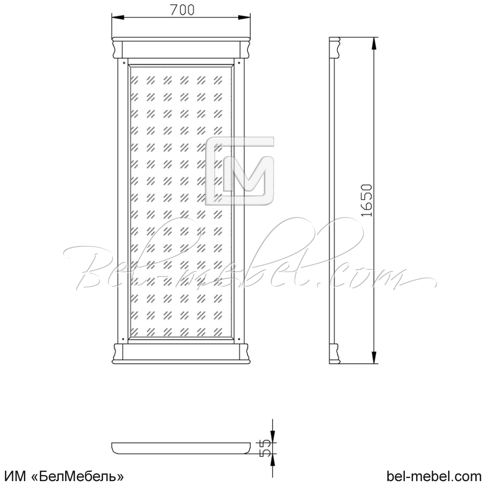 Зеркало "Маэстро" эскиз 53