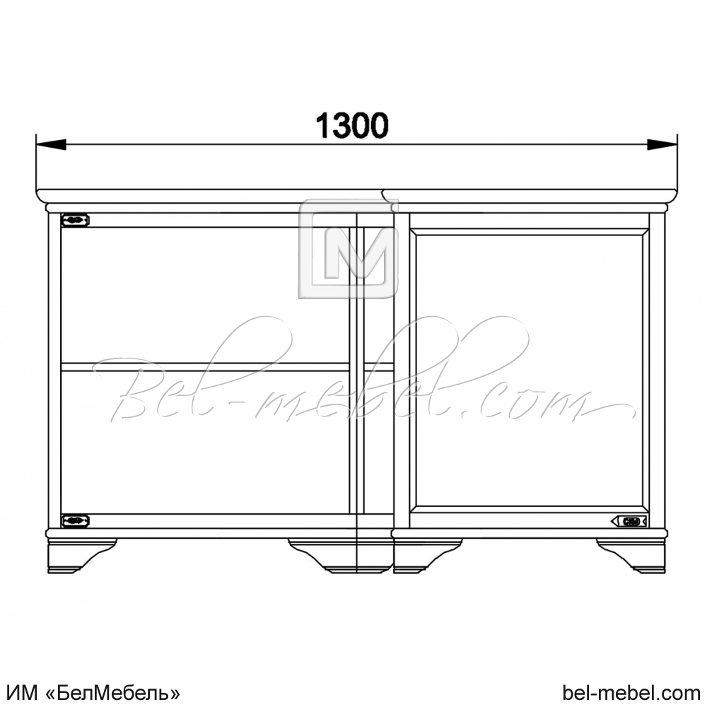 Стол письменный угловой "Марина" эскиз 139