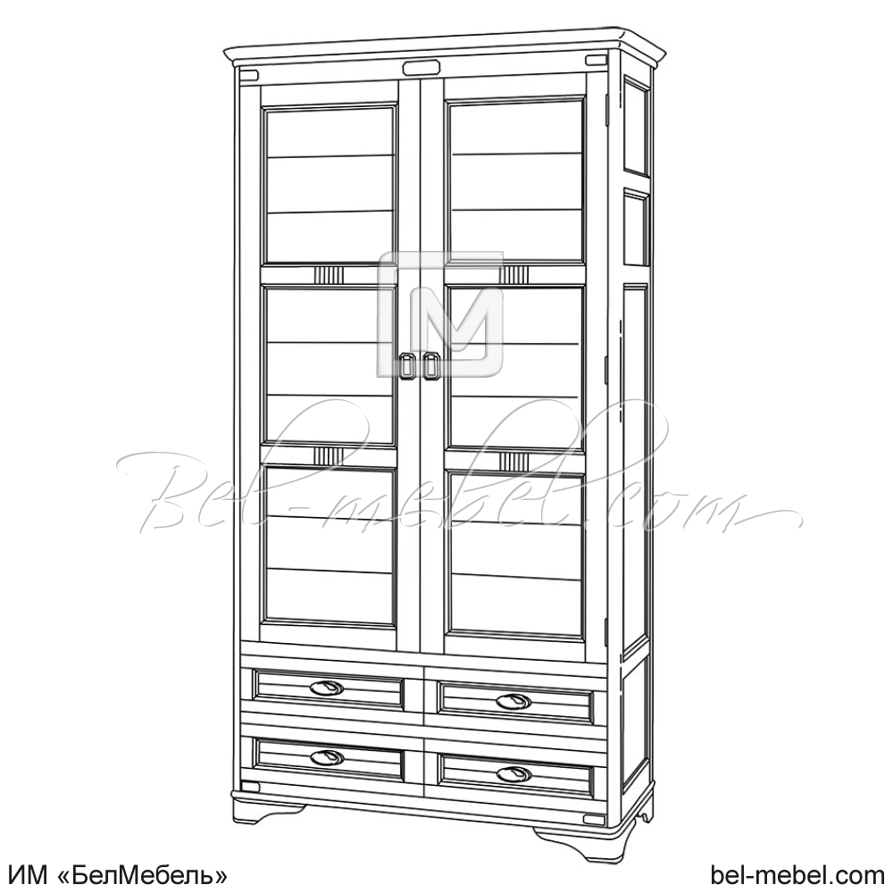 Шкаф для белья "Марина" эскиз 126
