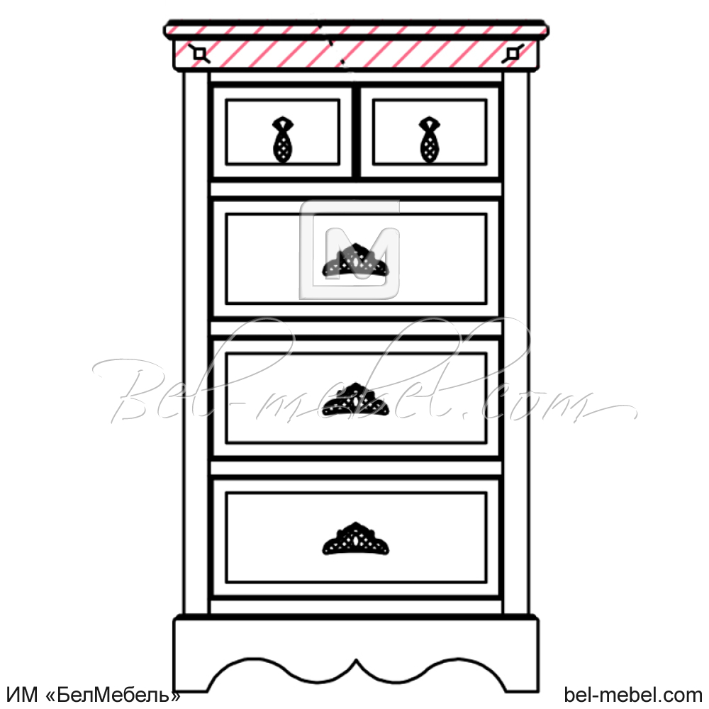 Комод "Винтаж" эскиз 6