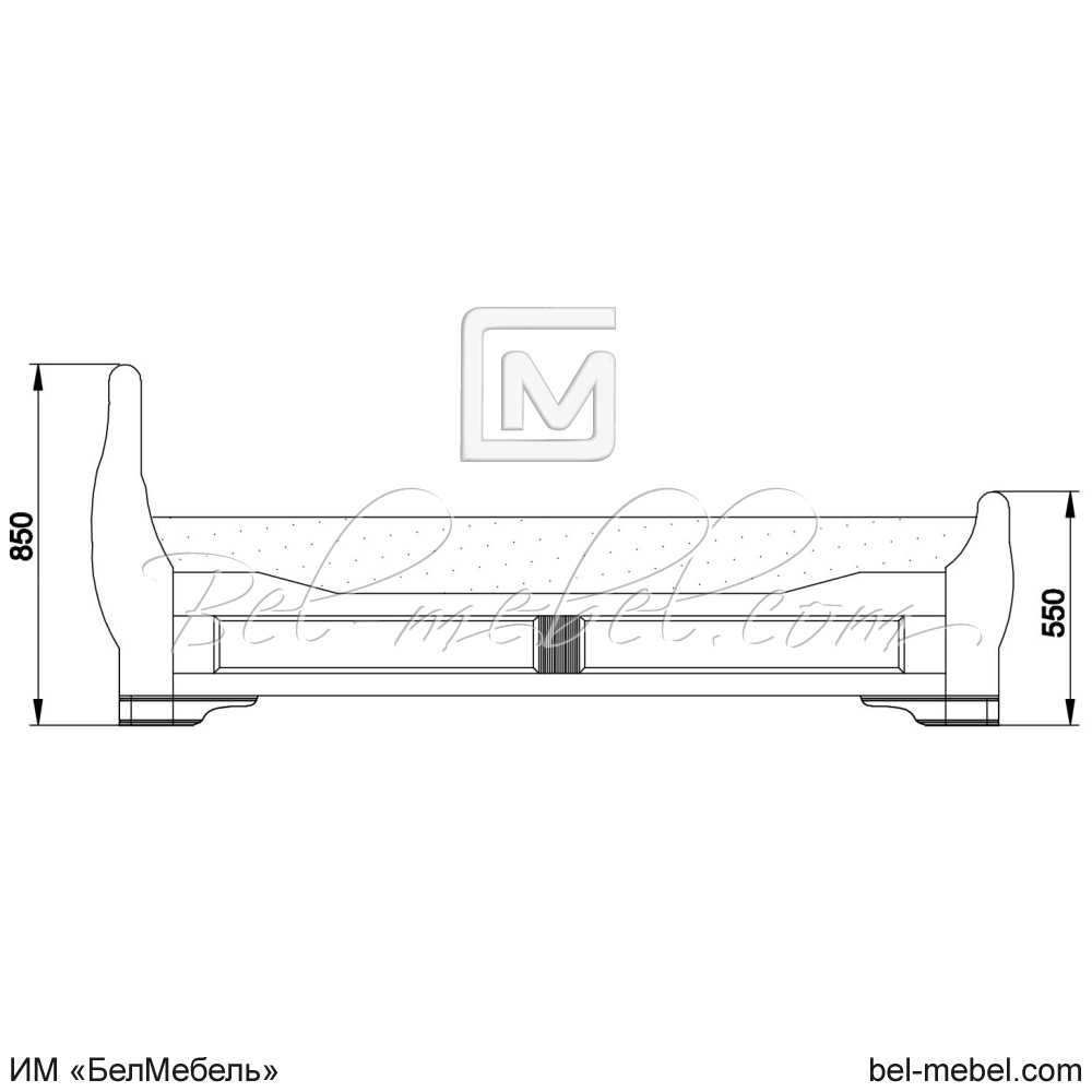Кровать "Марина" 110 эскиз 39