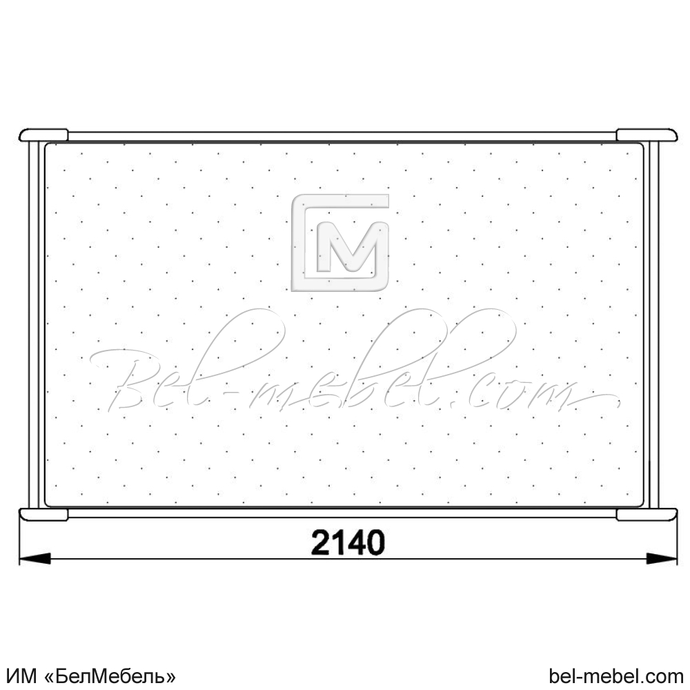 Кровать "Марина" 160 Н (2 ящика справа) эскиз 34