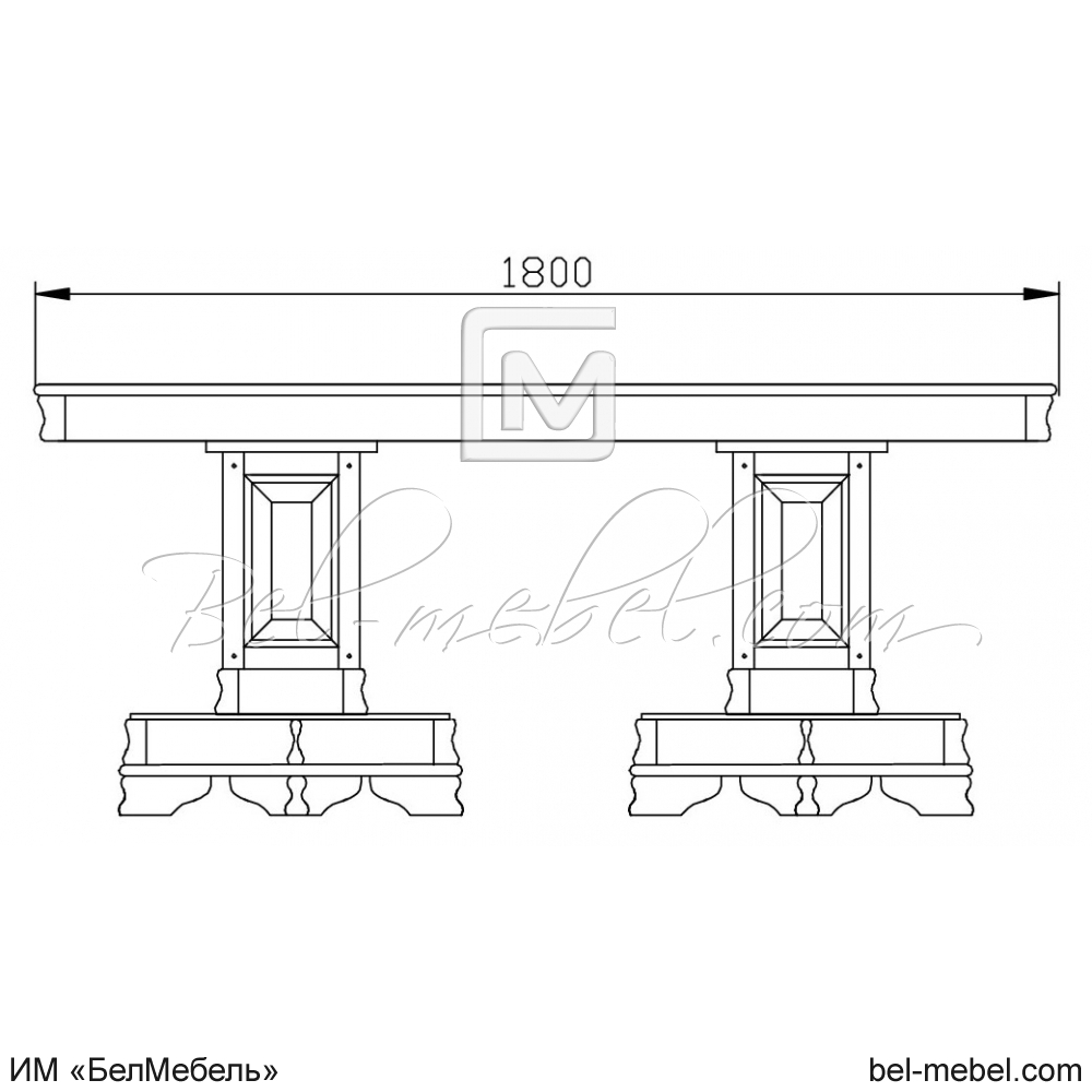 Стол обеденный "Маэстро" эскиз 199